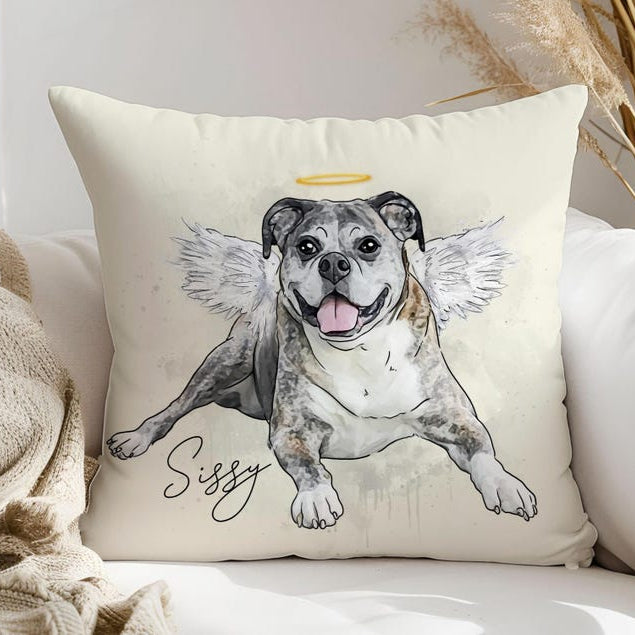 Personalized Pet Memorial Gift, Dog Memorial Pillow, Custom Loss of Pet Sympathy Gift with Pets photo, Pet Loss Gift for Dog Cat Lover