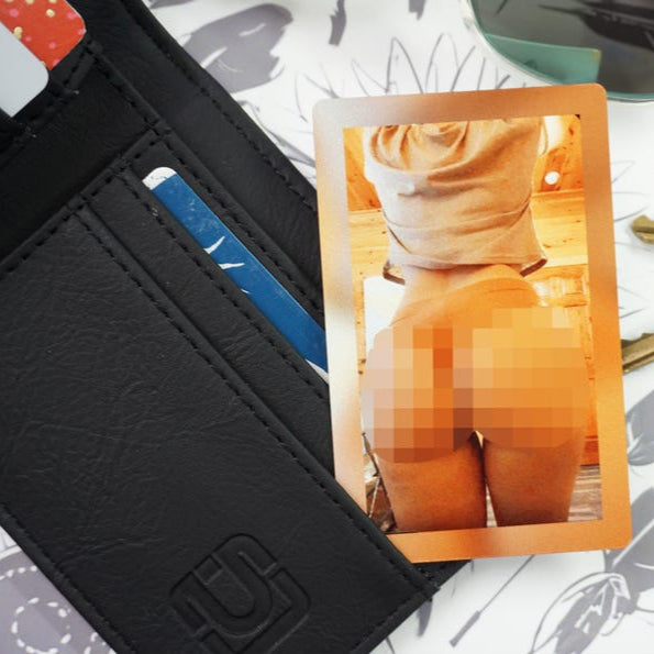 Boudoir Metal Wallet Photo, Photo And Love Note, Wallet Accessories For Men, Personalized Photo Gifts, Boyfriend Gift, Valentines Day Gift