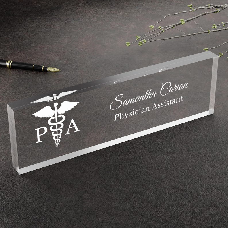 Physician Assistant White Coat Ceremony Gift PA White Coat Personalized PA Gift PA Student Graduation Nameplate Pa Office Decor Pa School