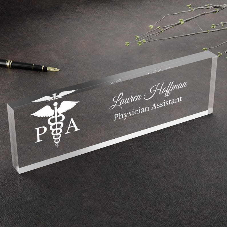 Physician Assistant White Coat Ceremony Gift PA White Coat Personalized PA Gift PA Student Graduation Nameplate Pa Office Decor Pa School