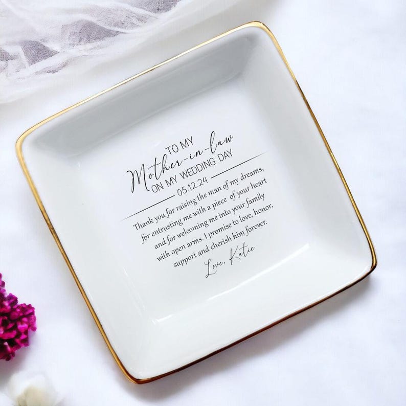 Personalized Gifts For Mother in Law/Mother of the Groom Gift/Wedding Gift from Bride/Bonus Mom Gifts Wedding/Thank You For Raising The Man