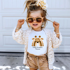 Sibling set: T-shirt & bodysuit. Partner look. Personalized name. Big brother, little sister. Sibling gift matching set.