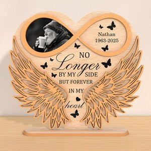 Memorial Angel Heart Frame Angel Wing, Custom Memorial Gift Grandpa's Day, Memorial Gift