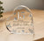 Personalised 15th Wedding Anniversary Gift Crystal Anniversary Heart-Shaped Acrylic Plaque Custom Keepsake with Names Date Elegant Floral