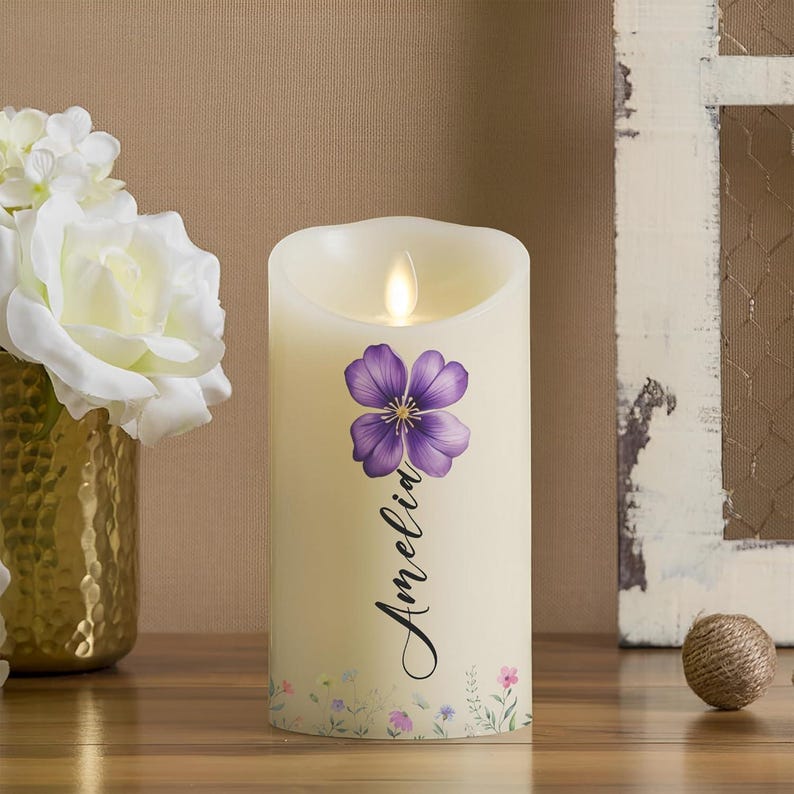 Custom LED Daughter Granddaughter Candle, Granddaughter Candle, Remember Whose Granddaughter You Are Candle, Appreciation Thank You Gifts