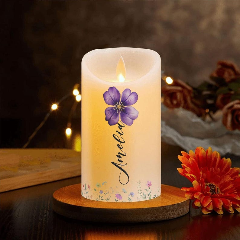 Custom LED Daughter Granddaughter Candle, Granddaughter Candle, Remember Whose Granddaughter You Are Candle, Appreciation Thank You Gifts