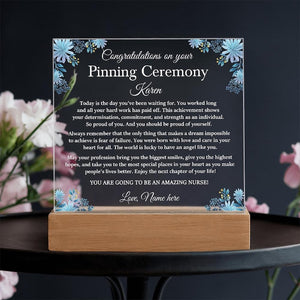 Nurses Degree Graduation Gift, Pinning Ceremony Gifts, Heart Plaque Gift for Nurse Degree Graduation, Nurse Pinning Ceremony Keepsake