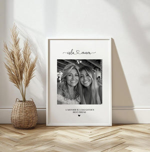 Personalised Mothers Day Gift, Photo collage. Mum Daughter gift. Photo family Print. First Mothers day ideas. Mom or Nanny Picture gifts.
