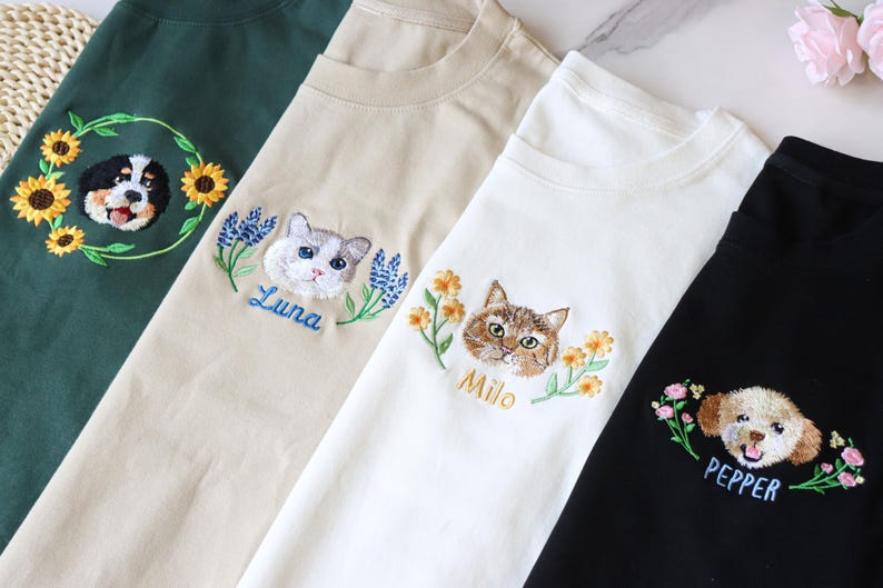 Embroidered custom pet sportswear, custom embroidered dog sportswear, unisex round neck, hoodie, unisex T-shirt, pet lover gift il_794xN.6763961140_9nm8.jpg