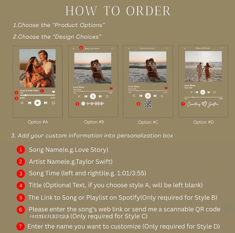 Custom Music Photo Night Light Plaque, Photo Music Plaque, Song Acrylic Plaque, Birthday Gifts, Bedroom Decor, LED Nightlight, Gift for Her