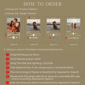 Custom Music Photo Night Light Plaque, Photo Music Plaque, Song Acrylic Plaque, Birthday Gifts, Bedroom Decor, LED Nightlight, Gift for Her