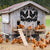 Personalized Metal Chicken Name Sign, Garden Decor, Outdoor Large Sign, Custom Chicken Decor with Flowers, Unique Design Metal Chicken Sign