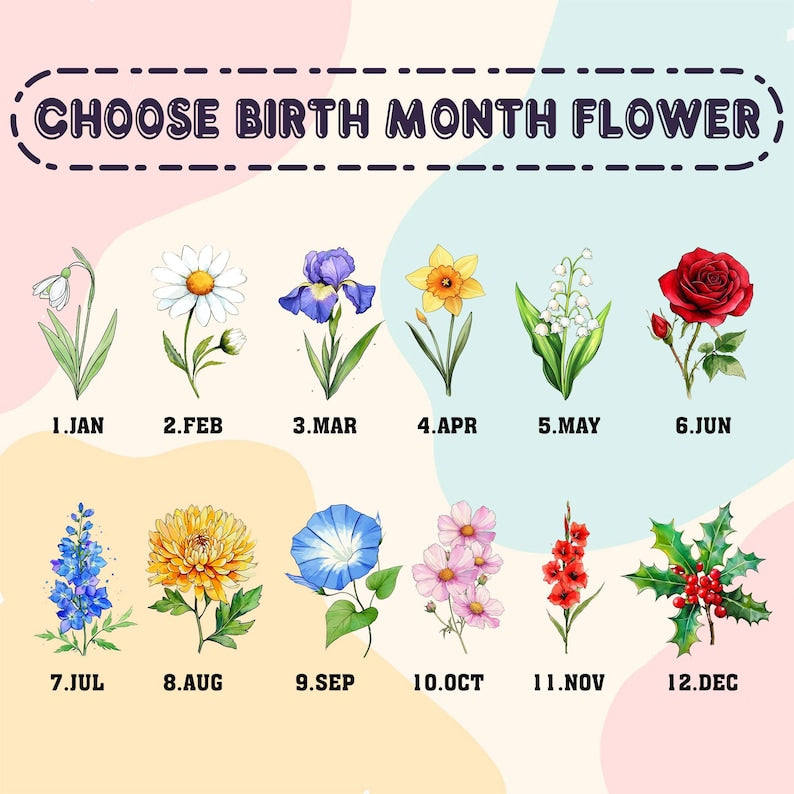 Personalized Mother's Day Suncatcher, Custom Birth Flower, Mom s Bunch Gift, Mason Jar Window Hanging, Mother's Day Gift, Nana's Blessings