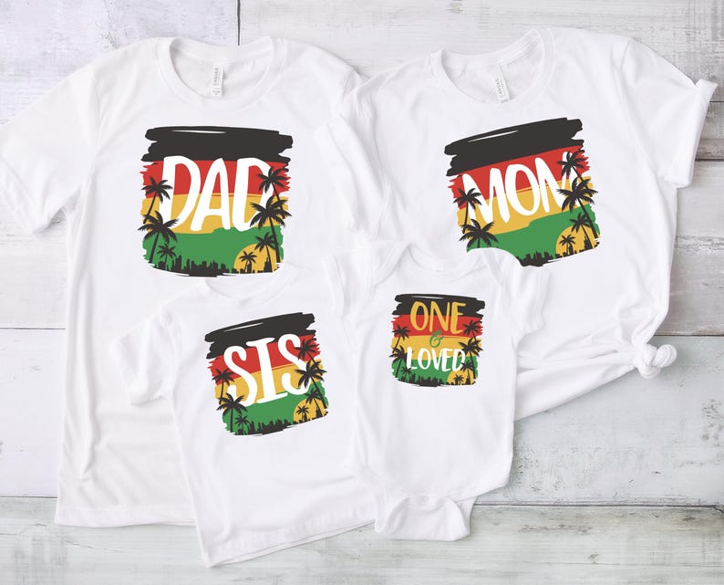 First Reggae Birthday Family Matching Shirts, One and Loved Birthday Shirt, First Birthday Matching Shirts, Reggae Birthday Shirts