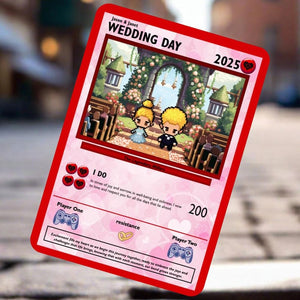 Personalized Poke Wedding Card - Custom Gift for Wedding - Newly Wed Gifts - Wedding Gift Ideas - Newly Wed Gift - Engagement Gift