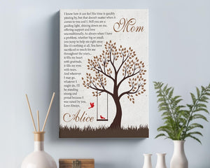 Custom Canvas For Mom, Personalized Mothers Day Gift, Gift For Mom From Daughter Son, Mom Gifts From Kids, Mom Print Gift