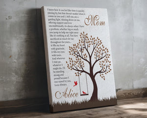 Custom Canvas For Mom, Personalized Mothers Day Gift, Gift For Mom From Daughter Son, Mom Gifts From Kids, Mom Print Gift