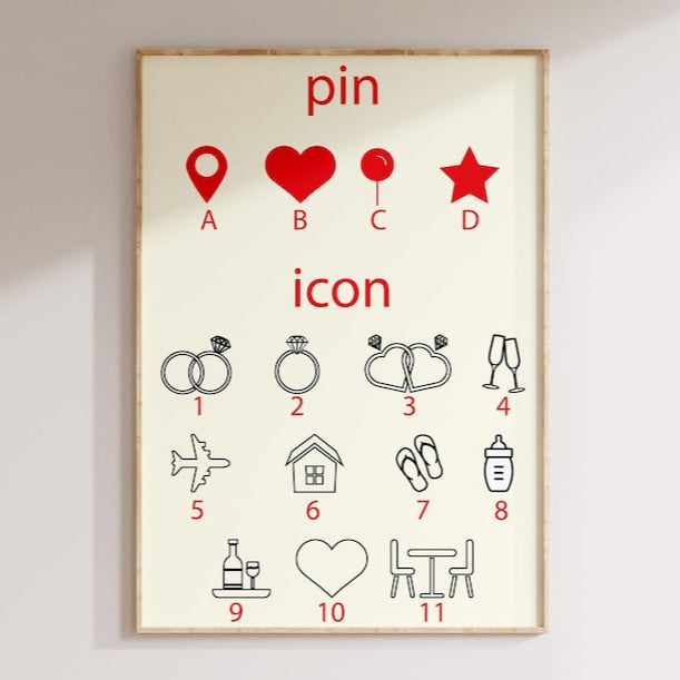 Engagement Print, Engagement Gift, Gift For Engaged Couple, Personalised Engagement Gift, Engagement Map Print Gift, Personalised Map Print