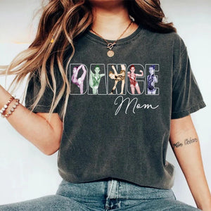 Dance Mom Custom Photo Shirt, Personalized Picture Dance T-Shirt, Cheer Mom Tee, Ballet Mom Shirt, Customized Dance Mama Sweatshirt