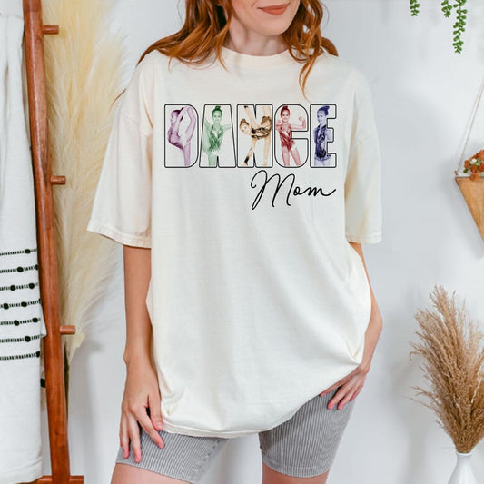 Dance Mom Custom Photo Shirt, Personalized Picture Dance T-Shirt, Cheer Mom Tee, Ballet Mom Shirt, Customized Dance Mama Sweatshirt