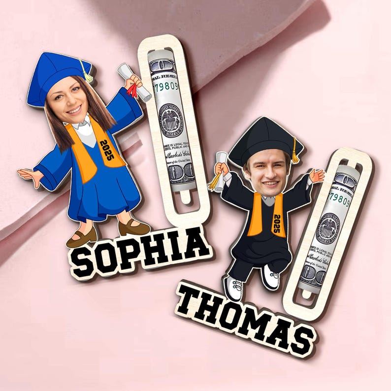 Personalized Graduation Gift, Custom Photo Graduation Money Holder, Grad Money Holder, Class Of 2025 Gift For Daughter, Graduation Keepsake