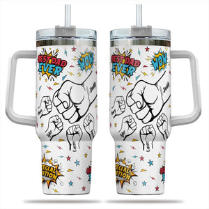 Best Dad Ever Tumbler With Kids Names, Birthday Gift for Daddy, Personalized Tumbler for Dad, Fathers Day Gift, Dad Tumbler, Gift For Him