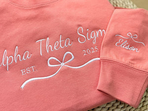 Custom Embroidered Girl's Trip 2025 Sweatshirt, Coquette Bow Shirt, Coquette Sorority Hoodie, Besties Gifts For Her, Gift For Girl il_794xN.6780864381_ssc5.jpg