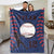 Baseball Pattern Stripe Custom Name Blanket, Personalized Sports Blanket Throw with Name and Number, Gift for Son, Daughter, Grandkids