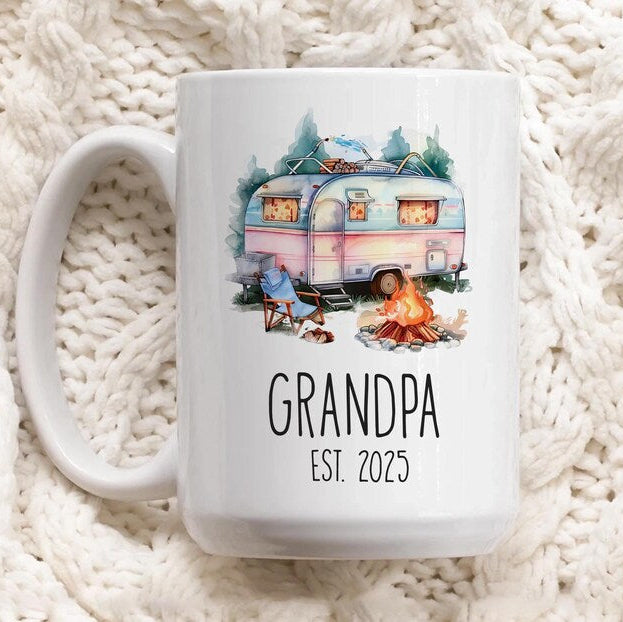 Personalized Grandparents Mug Set: Pregnancy Announcement Gift