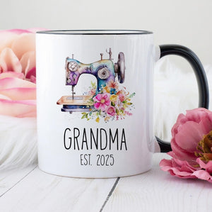 Personalized Grandparents Mug Set: Pregnancy Announcement Gift