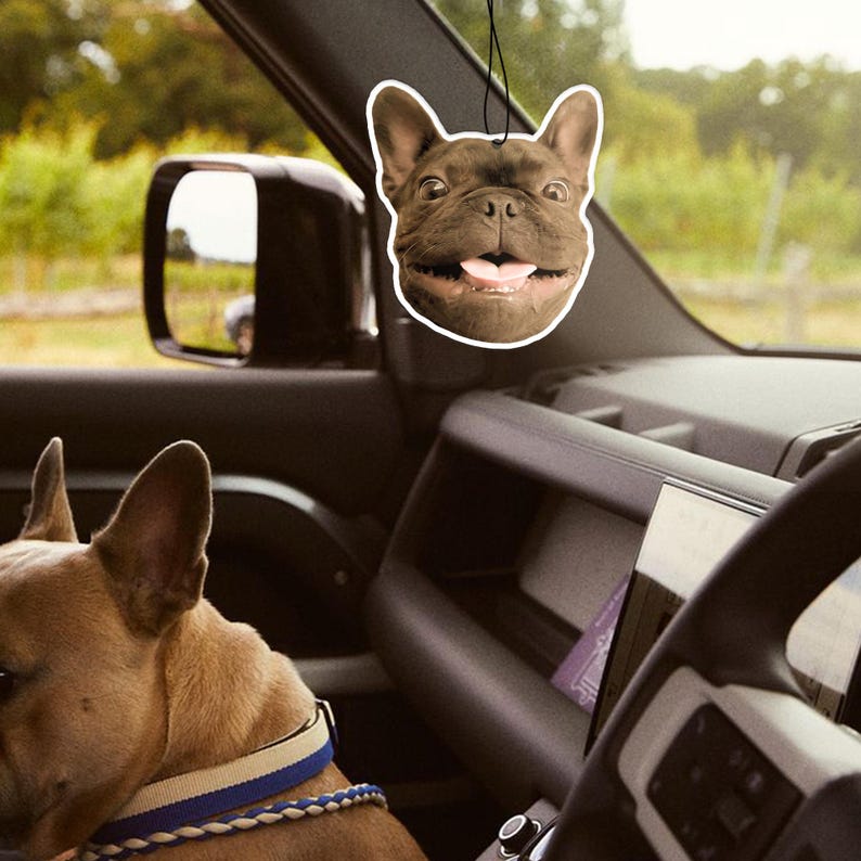 Personalised Air Freshener from Photo - Dog Photo Cat Photo Custom Car Air Freshener With Picture - Car Accessory for Dad