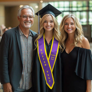 Custom Graduation Stole: Personalized Text & Logo, Class of 2026