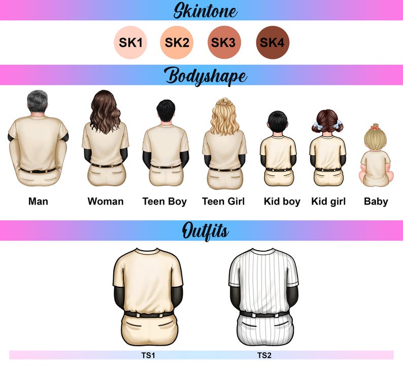 Baseball, Softball Mom And Kids Personalized Standing Wooden Plaque, Mother's Day Gift For Wife, Gift For Mom,Baseball Lover,Baseball Player