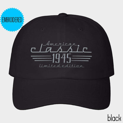 80th Birthday Gift for Men,Limited Edition 80th Birthday Hat, Born in 1945 Car Lover Hat,Grandpa 80th Birthday Gift,Dad 80th Birthday Gift