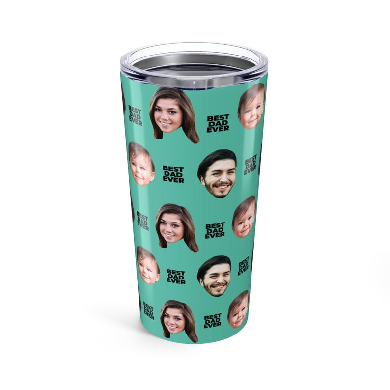 Custom Tumbler, Personalized Photo Tumbler With Text, Customized Travel Mug, Personalized Gift, Face Tumbler, Gift For Him, Gift For Her