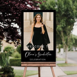 Graduation Party Sign - Photo Graduation Welcome Sign - Graduation Decor 2025