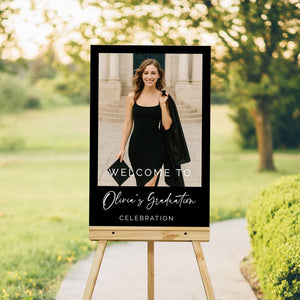 Graduation Party Sign - Photo Graduation Welcome Sign - Graduation Decor 2025