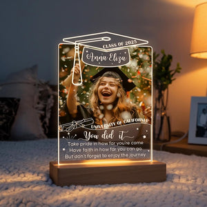 Graduation 2025 Gift, Class of 2025, Personalized Night Light Graduates Plaque, New Graduation Gift, High School, College Graduated