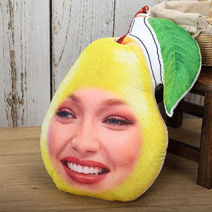Personalized ugly fruit pillow, customized unique face pillow, funny pillow, face pillow, customized pet face pillow, birthday gift for him