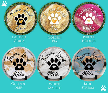 Garden Pet Memorial Stone, Handcrafted Tribute for Dogs & Cats, Pet Loss Sympathy Gift