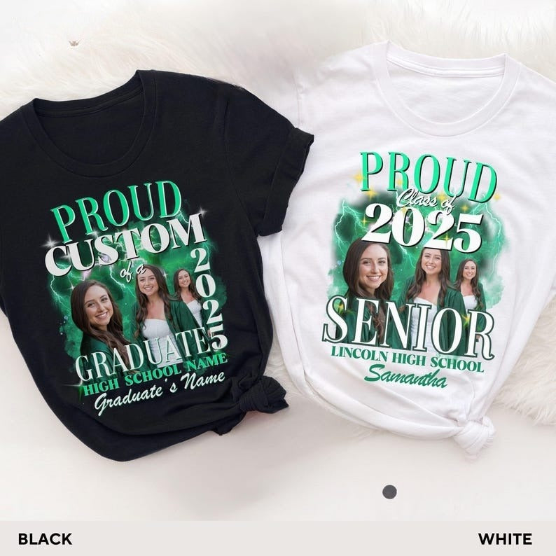 Proud Mom, Dad of a 2025 Graduate Shirt With Custom Photo, Family Matching Graduation Tshirts, Graduation Party Gift, Senior Class of 2025 Tees