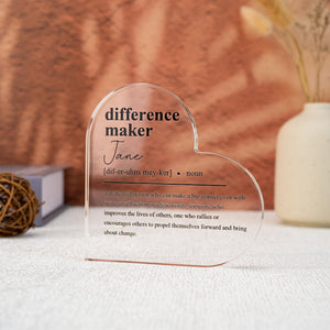 Custom Difference Maker Gifts,Mentor Appreciation Gifts, Leader Gifts,Thank You Present ,Leaving Gifts,Thank You Gifts,Colleagues Gifts