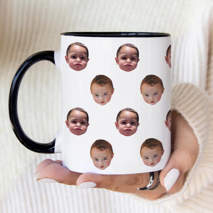 Baby Face Mug, Personalized Face Mug, Your Dogs Face Mug, Your Husband's Face Mug, Father's Day Gift, Mother's Day Gift, Baby Photo