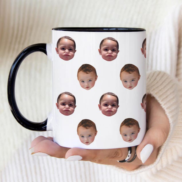Baby Face Mug, Personalized Face Mug, Your Dogs Face Mug, Your Husband's Face Mug, Father's Day Gift, Mother's Day Gift, Baby Photo
