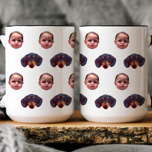 Baby Face Mug, Personalized Face Mug, Your Dogs Face Mug, Your Husband's Face Mug, Father's Day Gift, Mother's Day Gift, Baby Photo