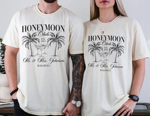 Couples Honeymoon Vacation Shirts, Mr and Mrs Matching Shirts, Just Married Shirt, Hubby Wifey Shirts, His & Hers Gifts, Honeymoon Vibes Tee