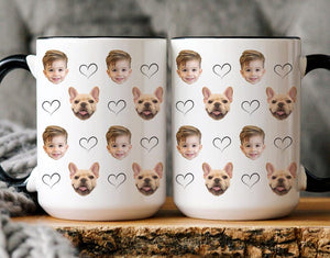 Custom coffee mug, custom photo mug, personalized cup, personalized baby mug,Custom baby face mug,Grandma gift, Grandpa gift,photo mug gift