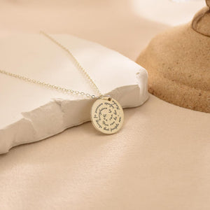 Personalized Quote Text Necklace, Message Necklace, Mantra Scripture Verse Book Song Lyric, Song Lyric Scripture Verse, Christmas Gift