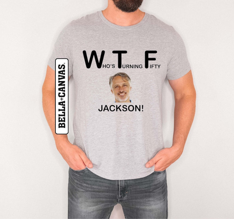 50th Birthday Group Shirts, Turning 50 Birthday Custom Face Shirt, Group T-Shirts for 50th Birthday, Personalized 50th Birthday Shirts
