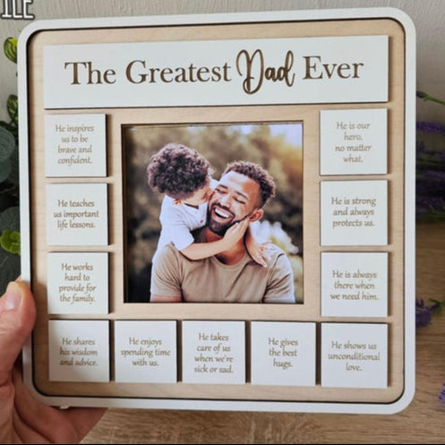 The Greatest Dad Ever Picture Frame, Father s Day Gift, Customizable Reasons Why We Love Dad, Gift for Dad